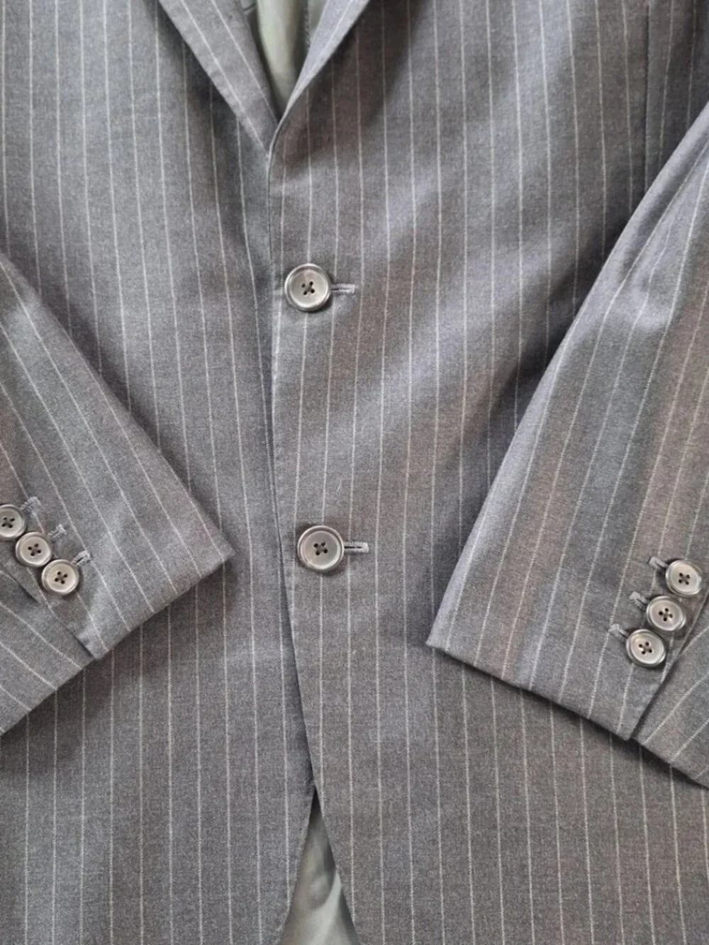 Hemrajani Brothers Blazer Mens 44 Loro Piana Wool Super 130s Italy Pinstripe